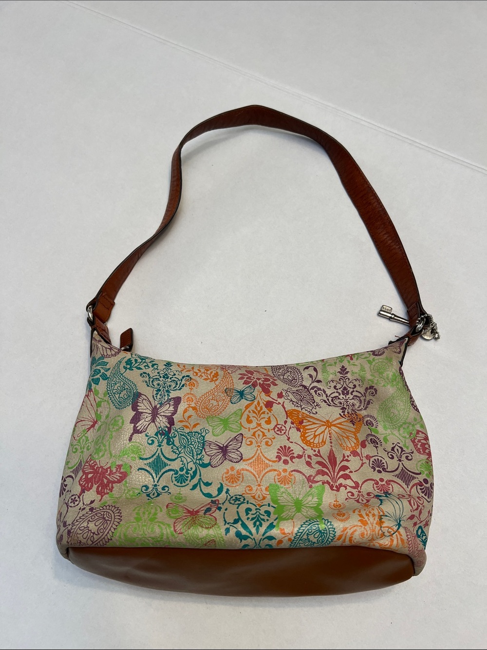 Y2K VINTAGE FOSSIL BUTTERFLY BUNDLE SHOULDER BAG SMALL WALLETS KEY CHARM - Picture 6 of 16